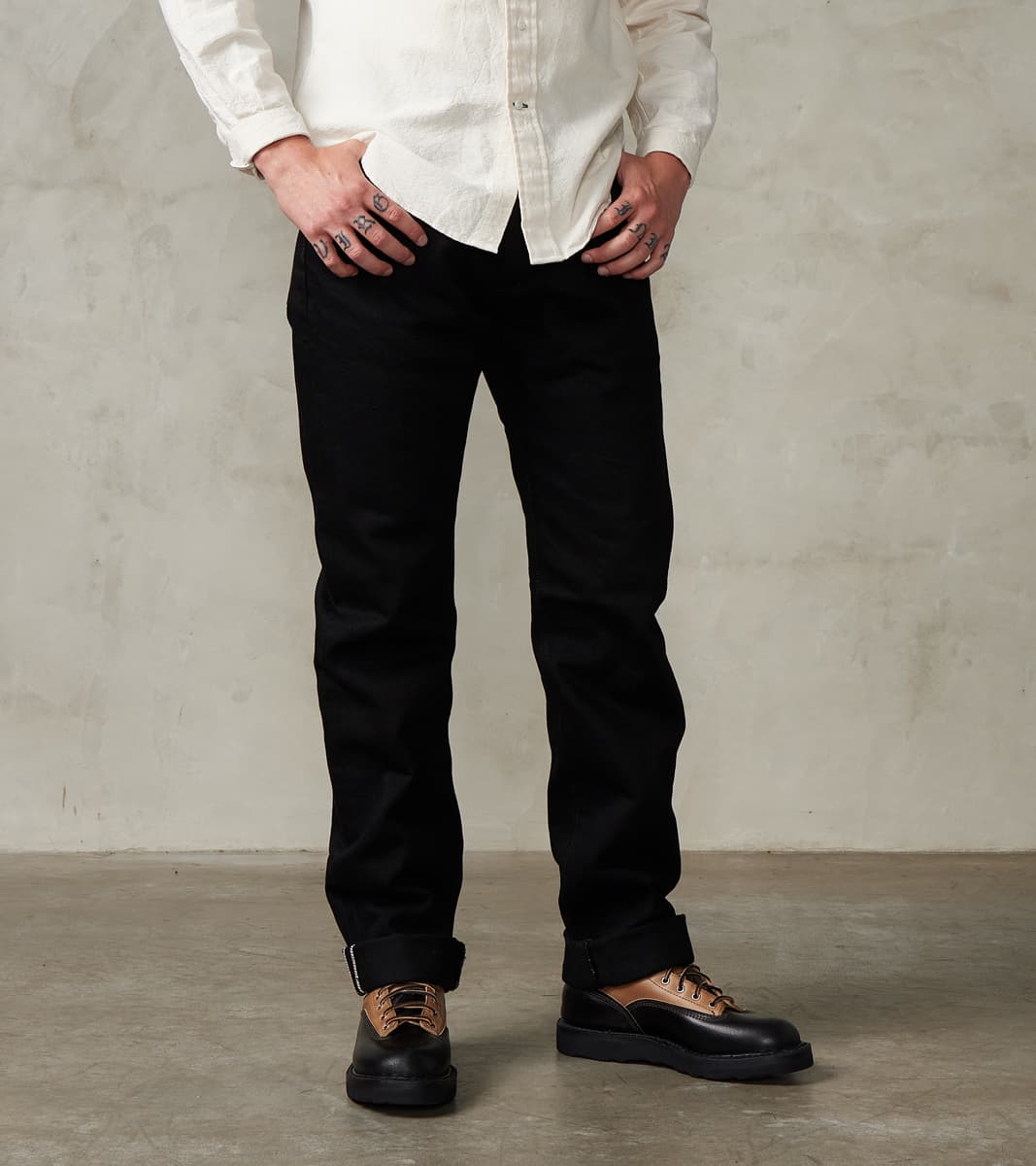 Iron Heart 888S-SBG - High Rise Relaxed Tapered - 21oz Superblack Fade…