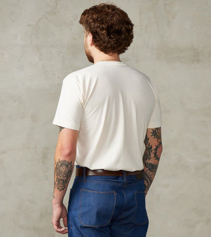 UTIL-NPDYE-REED - UTILITEES Crew Neck T-Shirt - 5.5oz Loopwheel Natural Reed Pigment Dyed
