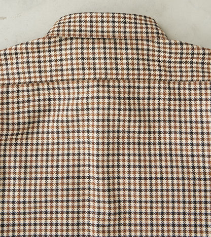 DR 434-BGC - CPO Shirt - Fox Brothers® Wool Saddle Brown Gun Club Twill Flannel