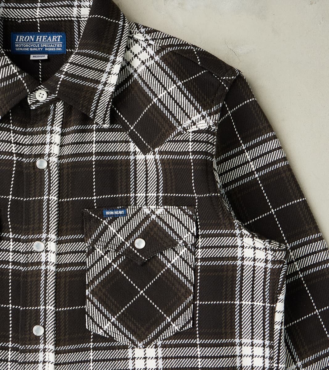 439-BLK - Western - 9oz Selvedge Flannel Black Check