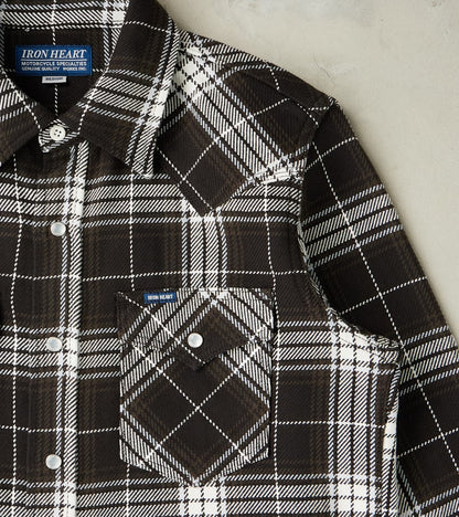 439-BLK - Western - 9oz Selvedge Flannel Black Check