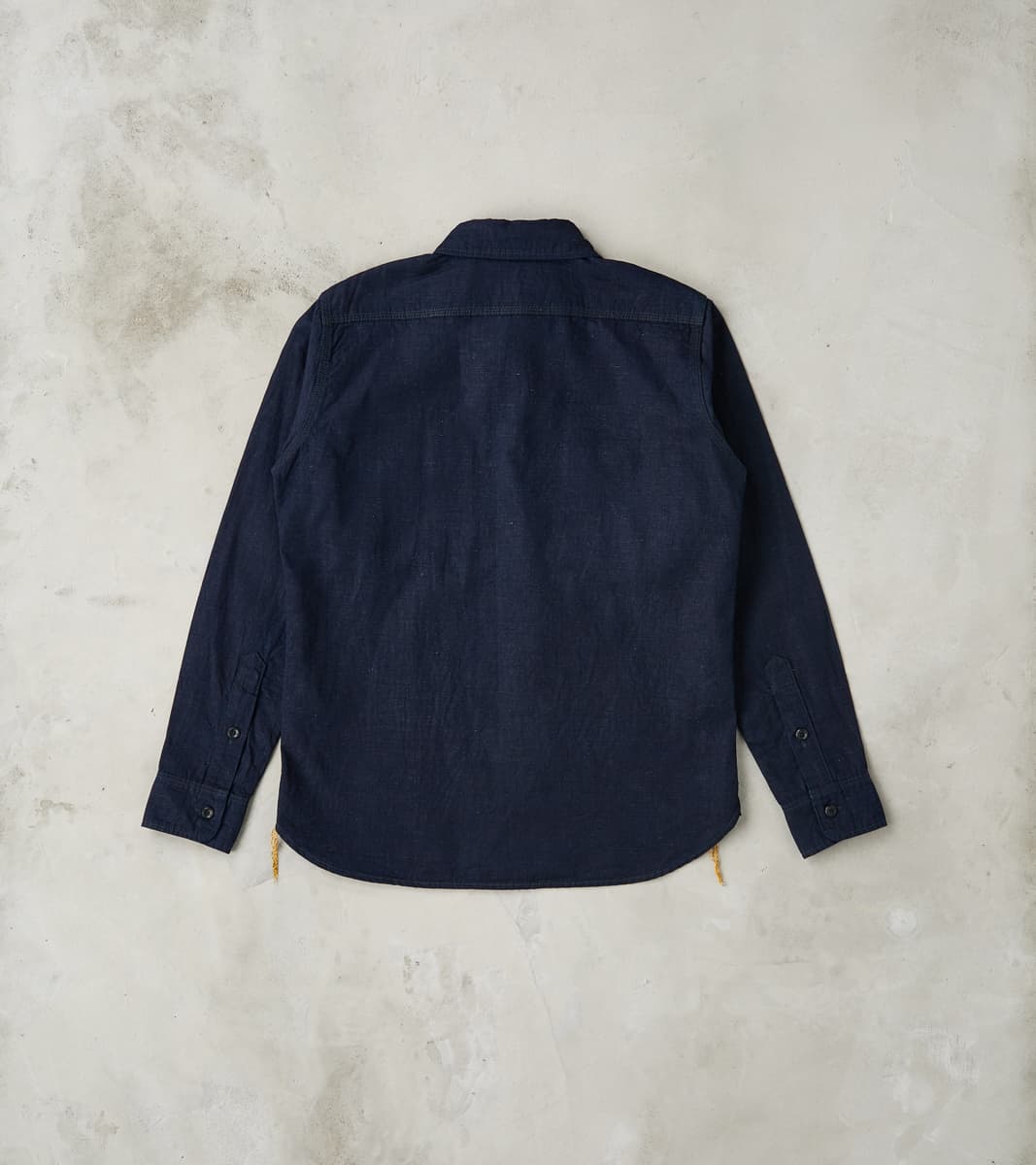 443-IND - Work Shirt - 7oz Indigo Cotton Linen Chambray