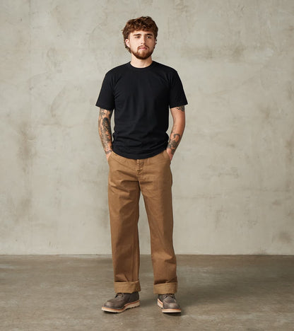 Iron Heart UTIL-BLK - UTILITEES Crew Neck T-Shirt - 5.5oz Loopwheel Bl…