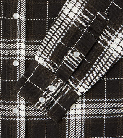 439-BLK - Western - 9oz Selvedge Flannel Black Check