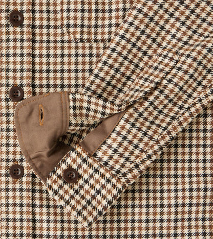 DR 434-BGC - CPO Shirt - Fox Brothers® Wool Saddle Brown Gun Club Twill Flannel