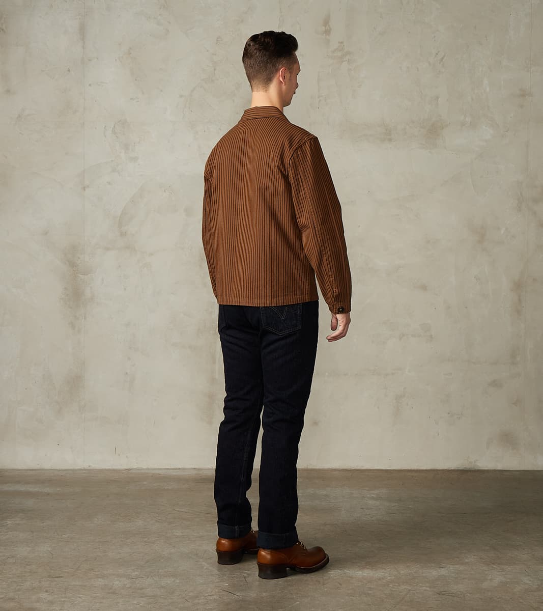 888S-SLBOD - High Rise Relaxed Tapered - 16oz Slubby Selvedge Indigo Overdyed Black