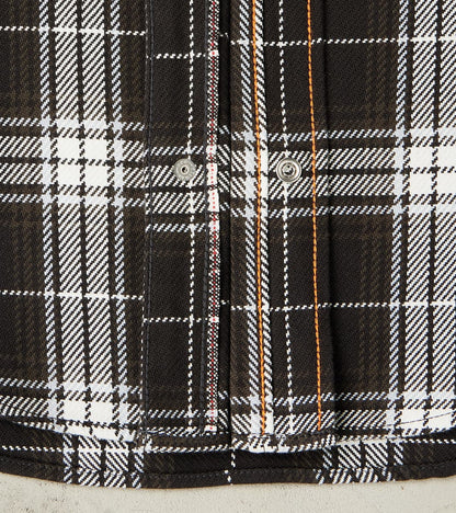 439-BLK - Western - 9oz Selvedge Flannel Black Check