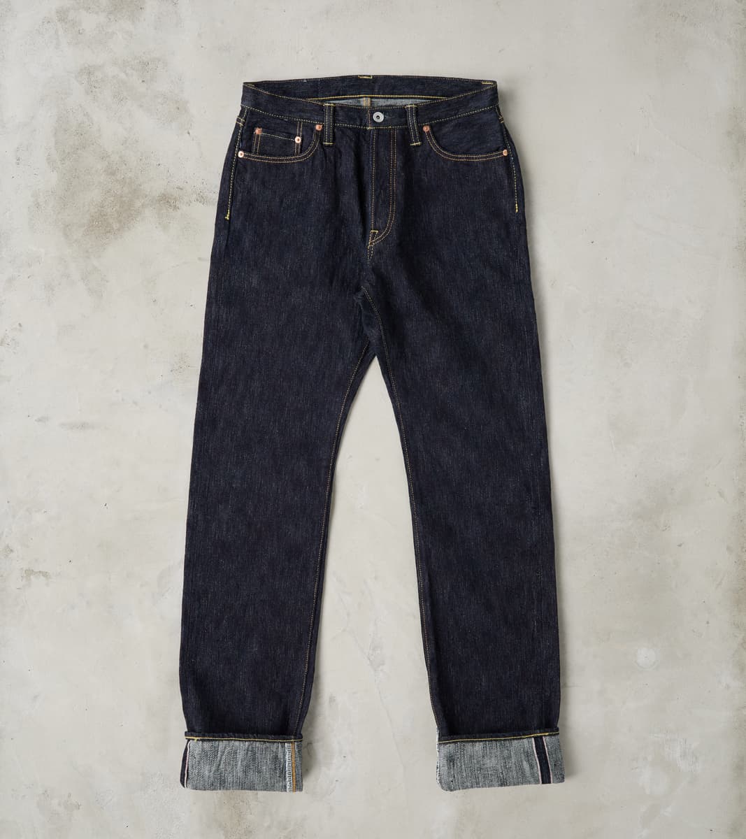 Iron Heart 888S-SLB - High Rise Relaxed Tapered - 16oz Slubby Selvedge…