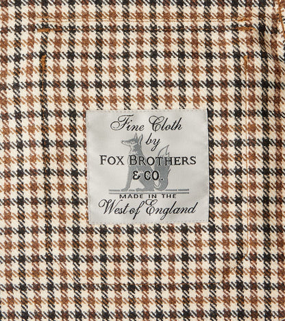 DR 434-BGC - CPO Shirt - Fox Brothers® Wool Saddle Brown Gun Club Twill Flannel