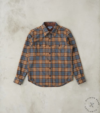 Iron Heart x Division Road 434-TBC - CPO Shirt - Fox Brothers® Wool Tu…