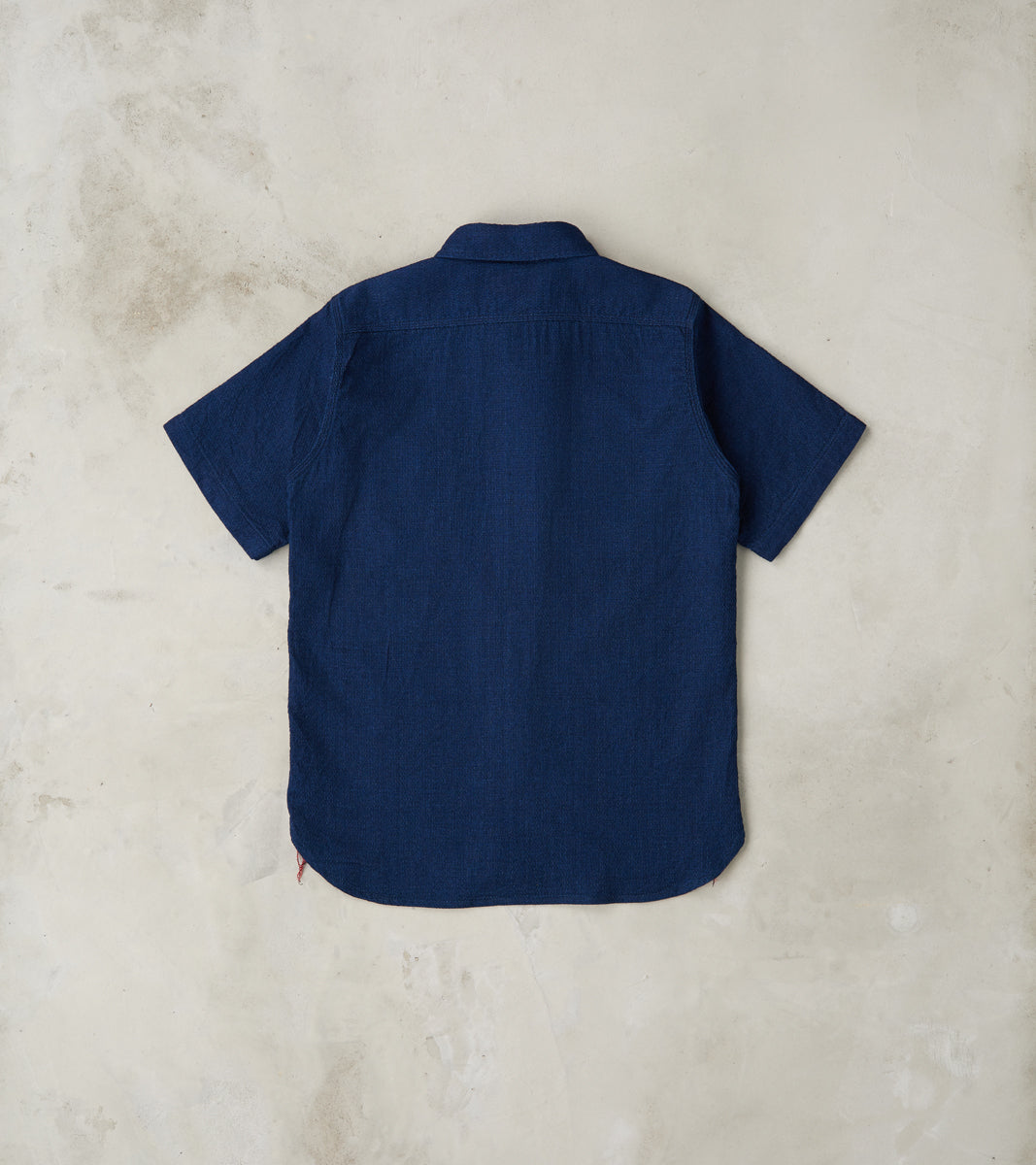 417-IND - Short Sleeved Work Shirt - 5oz Double Gauze Indigo Cloth