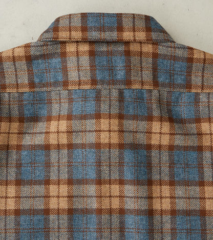 DR 434-TBC - CPO Shirt - Fox Brothers® Wool Tuscan Brown Check Twill Flannel