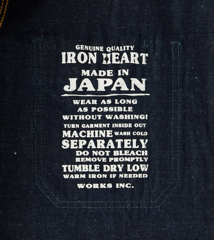 443-IND - Work Shirt - 7oz Indigo Cotton Linen Chambray