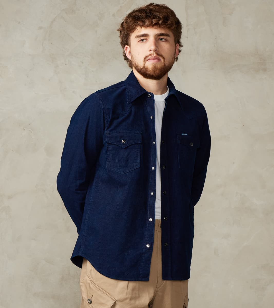 Iron Heart 438-IND - Western - 7.5oz Selvedge Indigo Corduroy