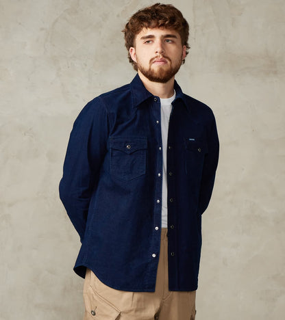 Iron Heart 438-IND - Western - 7.5oz Selvedge Indigo Corduroy