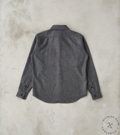 DR 434-PPT - CPO Shirt - Fox Brothers® Wool Antique Pewter Puppytooth Twill Flannel
