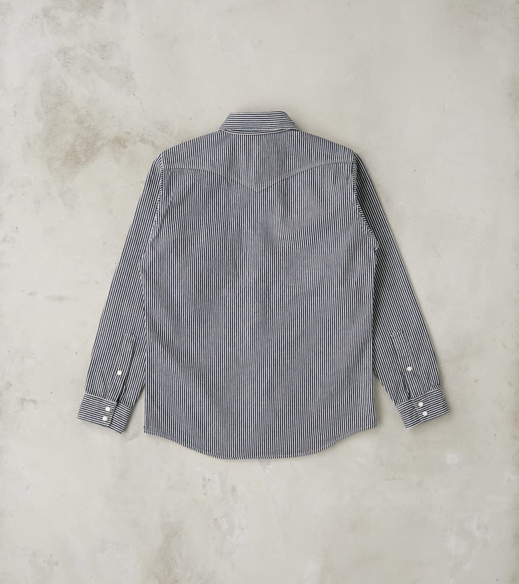 07-IND - Western - 12oz Indigo Hickory Stripe Twill