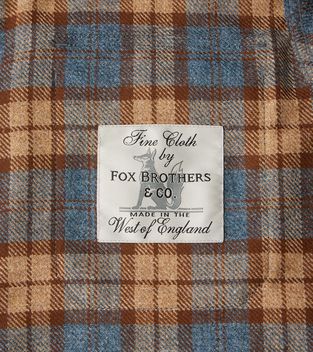 DR 434-TBC - CPO Shirt - Fox Brothers® Wool Tuscan Brown Check Twill Flannel