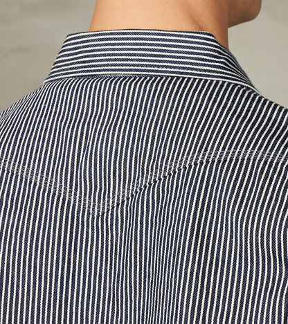 07-IND - Western - 12oz Indigo Hickory Stripe Twill