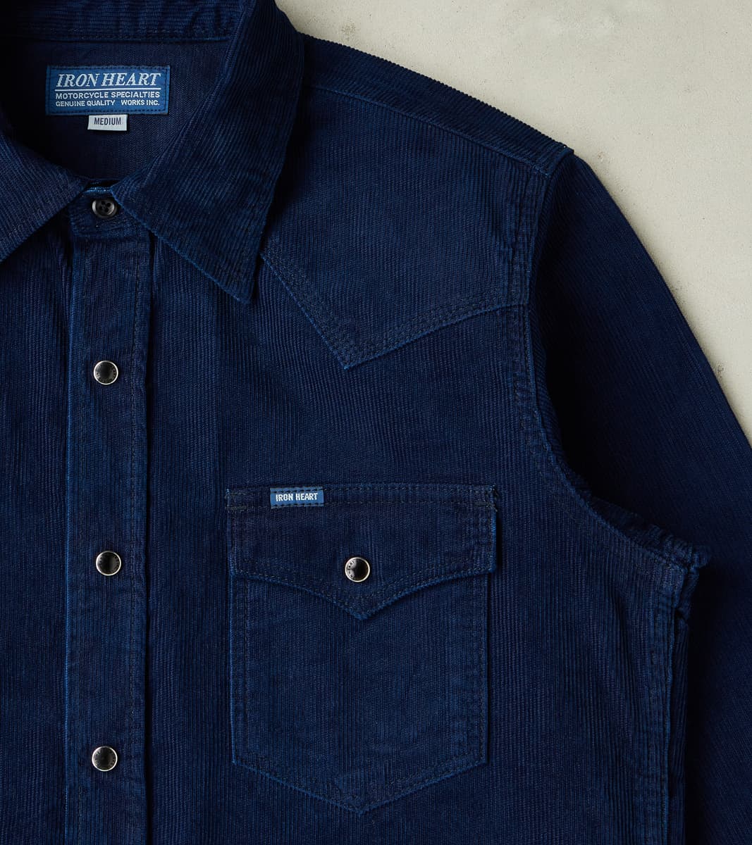 438-IND - Western - 7.5oz Selvedge Indigo Corduroy