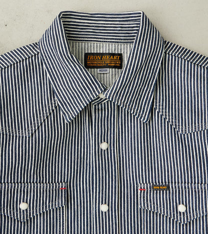 07-IND - Western - 12oz Indigo Hickory Stripe Twill