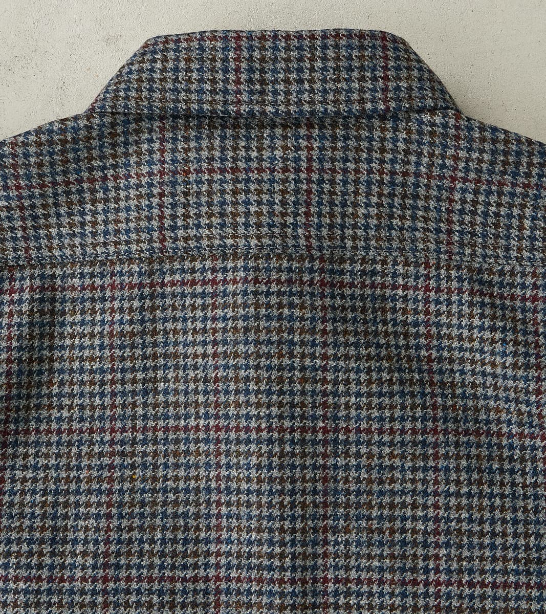 DR 434-PPT - CPO Shirt - Fox Brothers® Wool Antique Pewter Puppytooth Twill Flannel