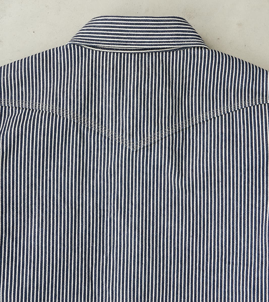 07-IND - Western - 12oz Indigo Hickory Stripe Twill