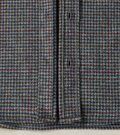DR 434-PPT - CPO Shirt - Fox Brothers® Wool Antique Pewter Puppytooth Twill Flannel