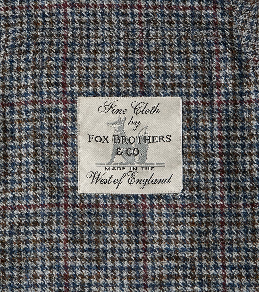DR 434-PPT - CPO Shirt - Fox Brothers® Wool Antique Pewter Puppytooth Twill Flannel