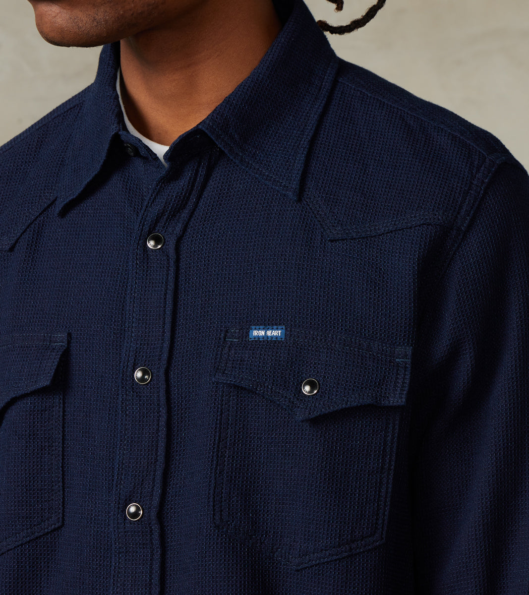 413-IND - Western - 5oz Selvedge Indigo Dobby Cloth