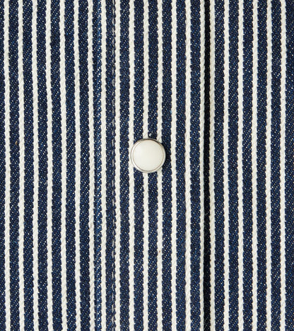 07-IND - Western - 12oz Indigo Hickory Stripe Twill