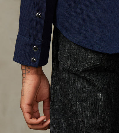413-IND - Western - 5oz Selvedge Indigo Dobby Cloth