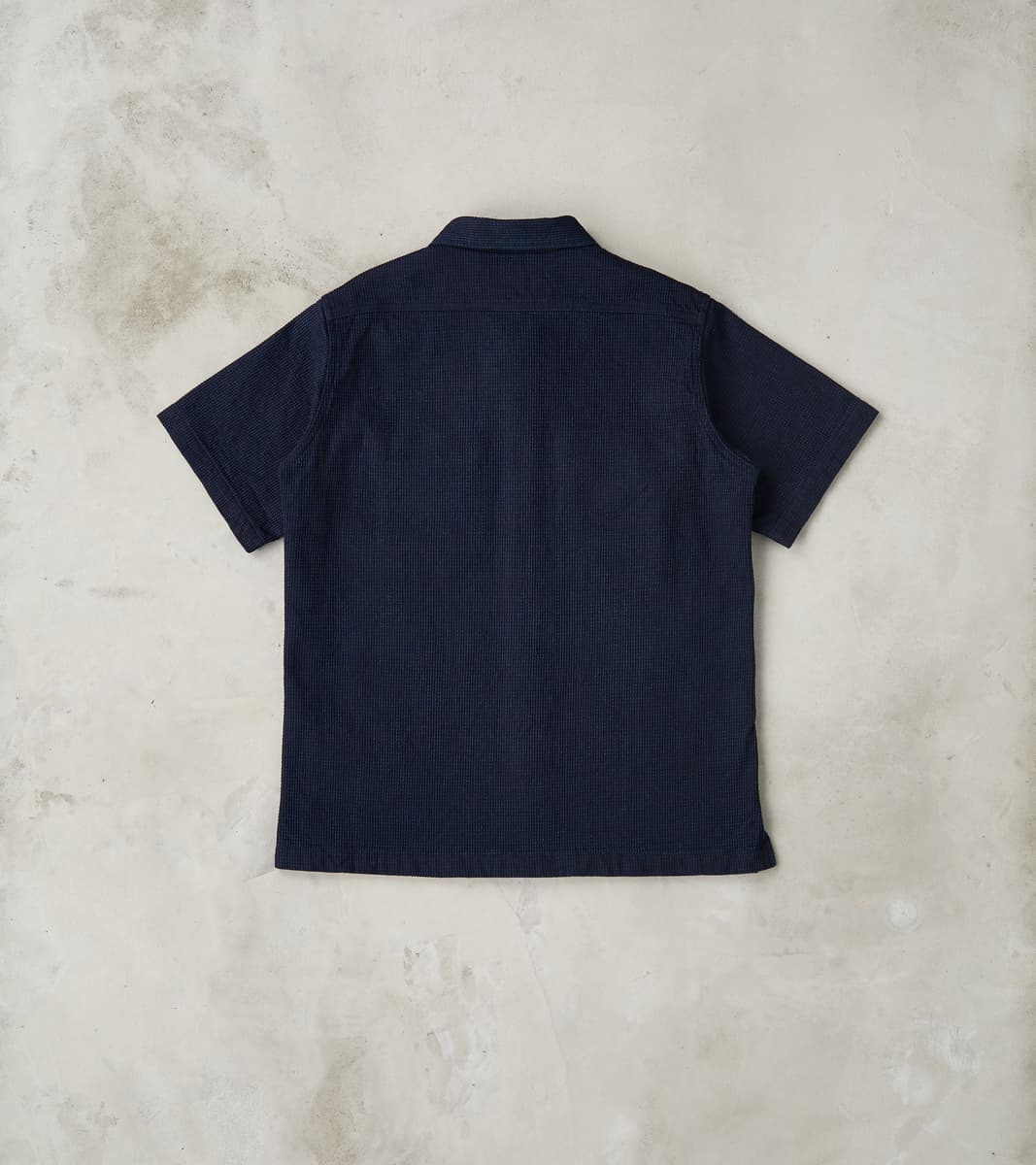 445-IND - Mechanic Short Sleeve Shirt - 10oz Indigo Dobby Cloth