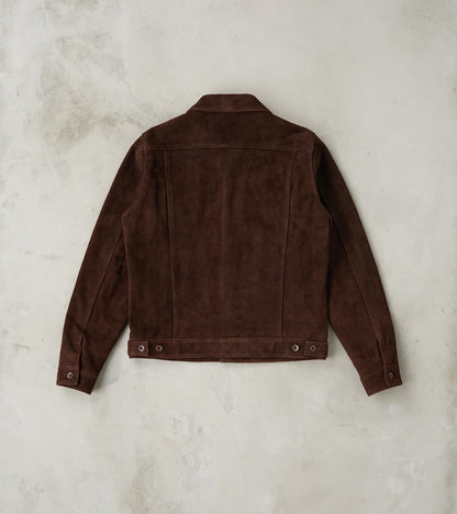 49J-BRN - Modified Type III - Brown Split Steer Roughout Leather