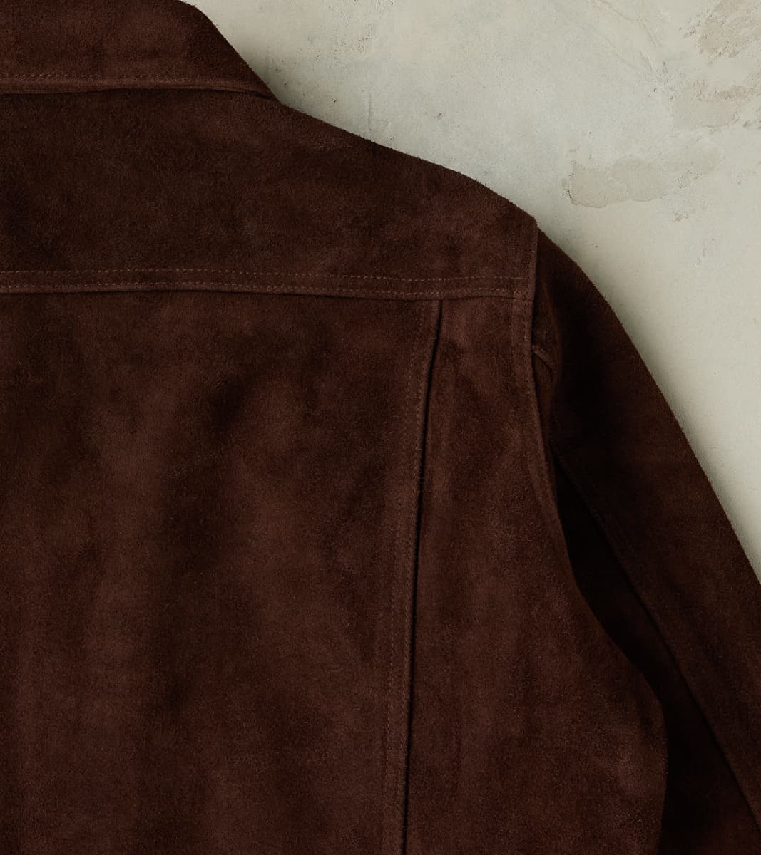 49J-BRN - Modified Type III - Brown Split Steer Roughout Leather