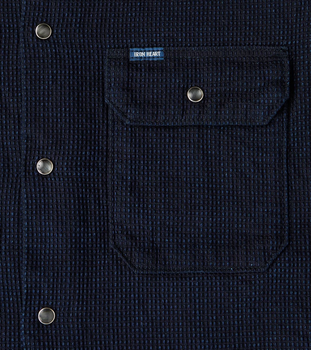445-IND - Mechanic Short Sleeve Shirt - 10oz Indigo Dobby Cloth