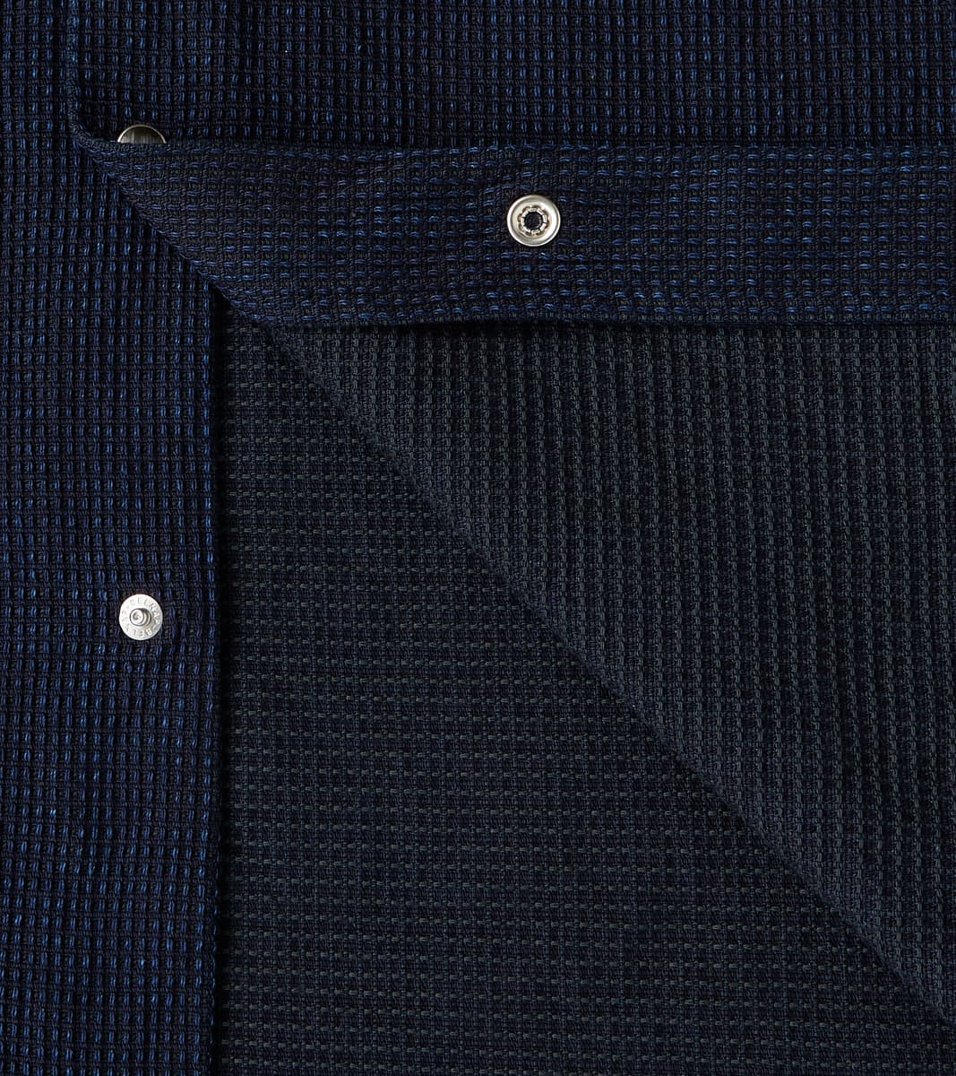 445-IND - Mechanic Short Sleeve Shirt - 10oz Indigo Dobby Cloth