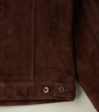 49J-BRN - Modified Type III - Brown Split Steer Roughout Leather