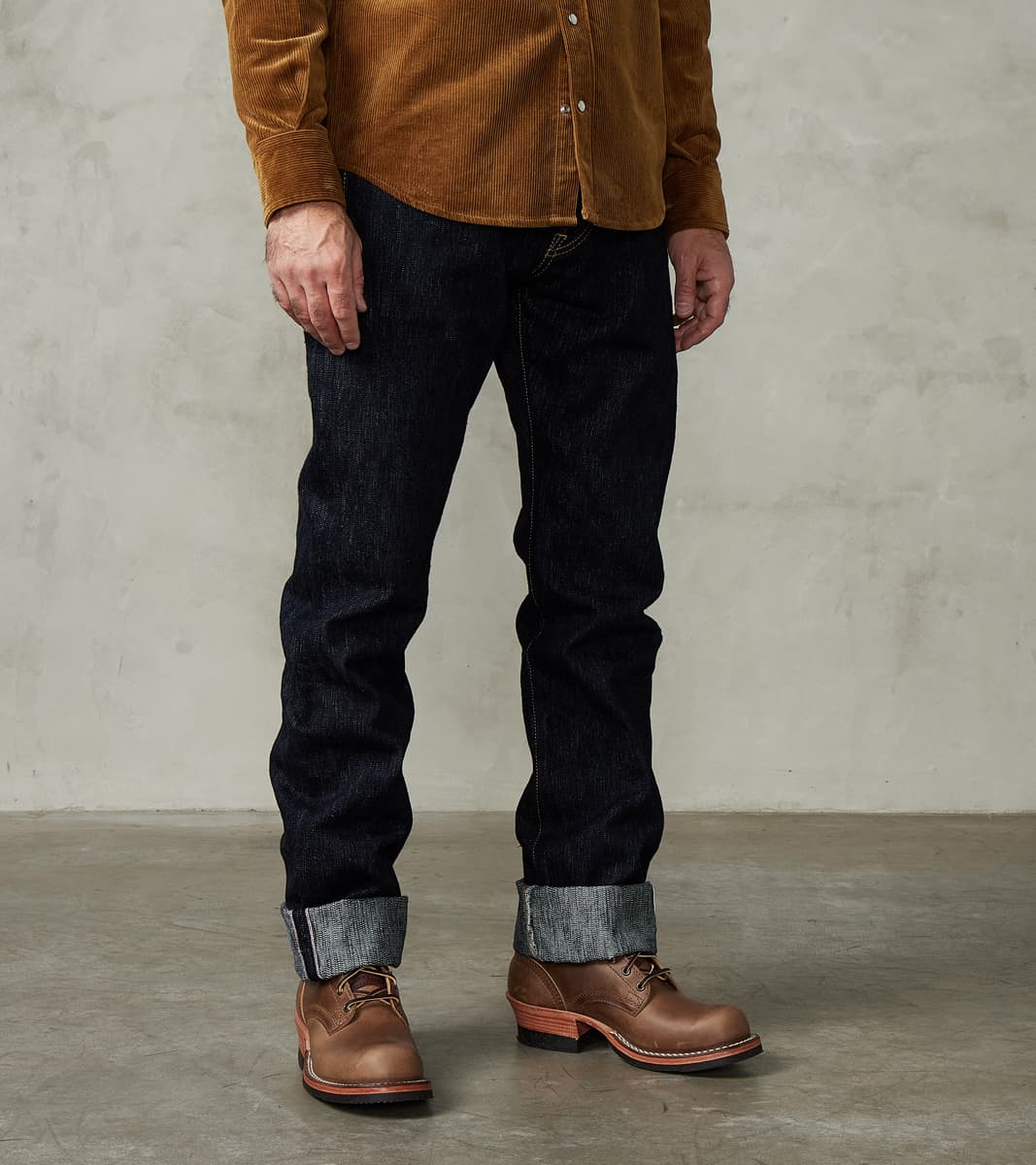 Iron Heart 888S-SLB - High Rise Relaxed Tapered - 16oz Slubby Selvedge…