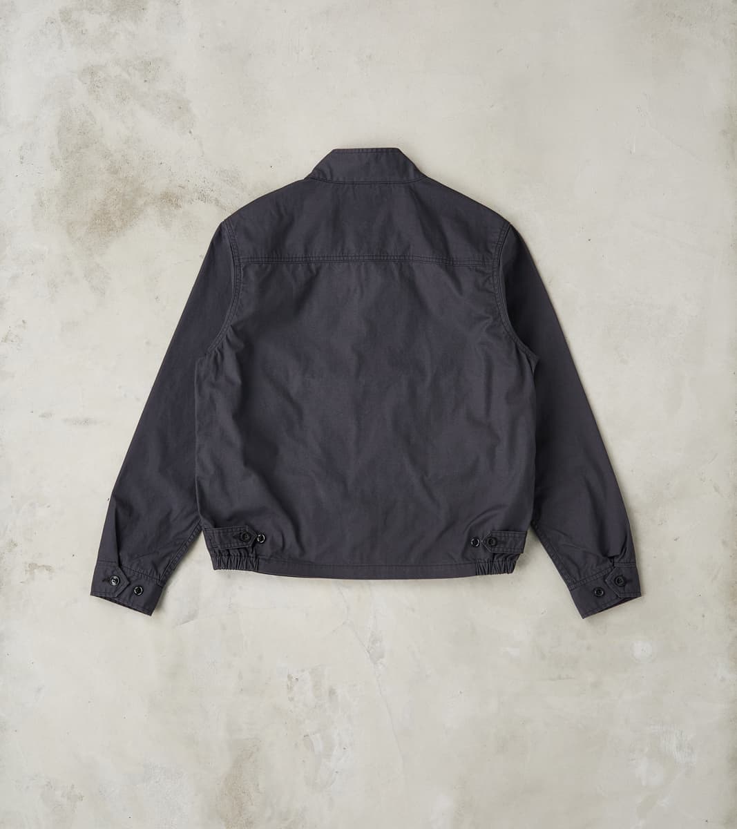 165J-BLK - Drizzler Jacket -  6.2oz Black Serge Twill