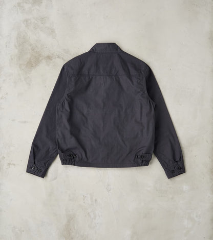 165J-BLK - Drizzler Jacket -  6.2oz Black Serge Twill
