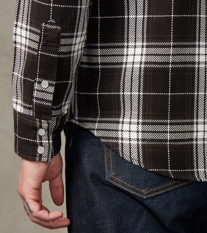 439-BLK - Western - 9oz Selvedge Flannel Black Check