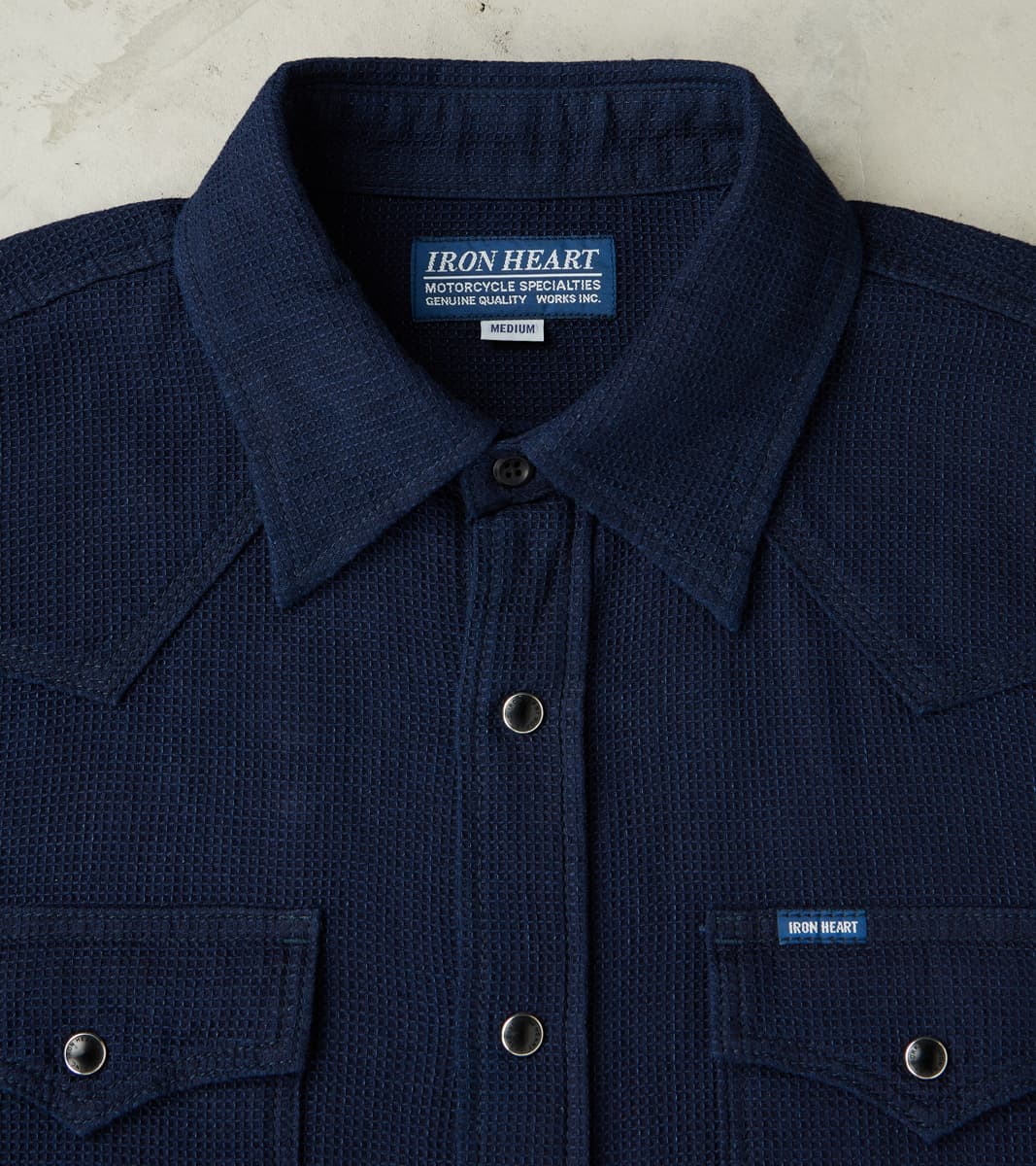 413-IND - Western - 5oz Selvedge Indigo Dobby Cloth