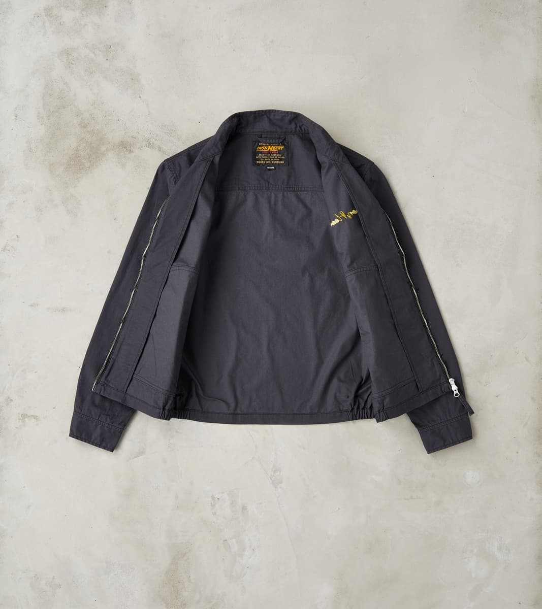 165J-BLK - Drizzler Jacket -  6.2oz Black Serge Twill