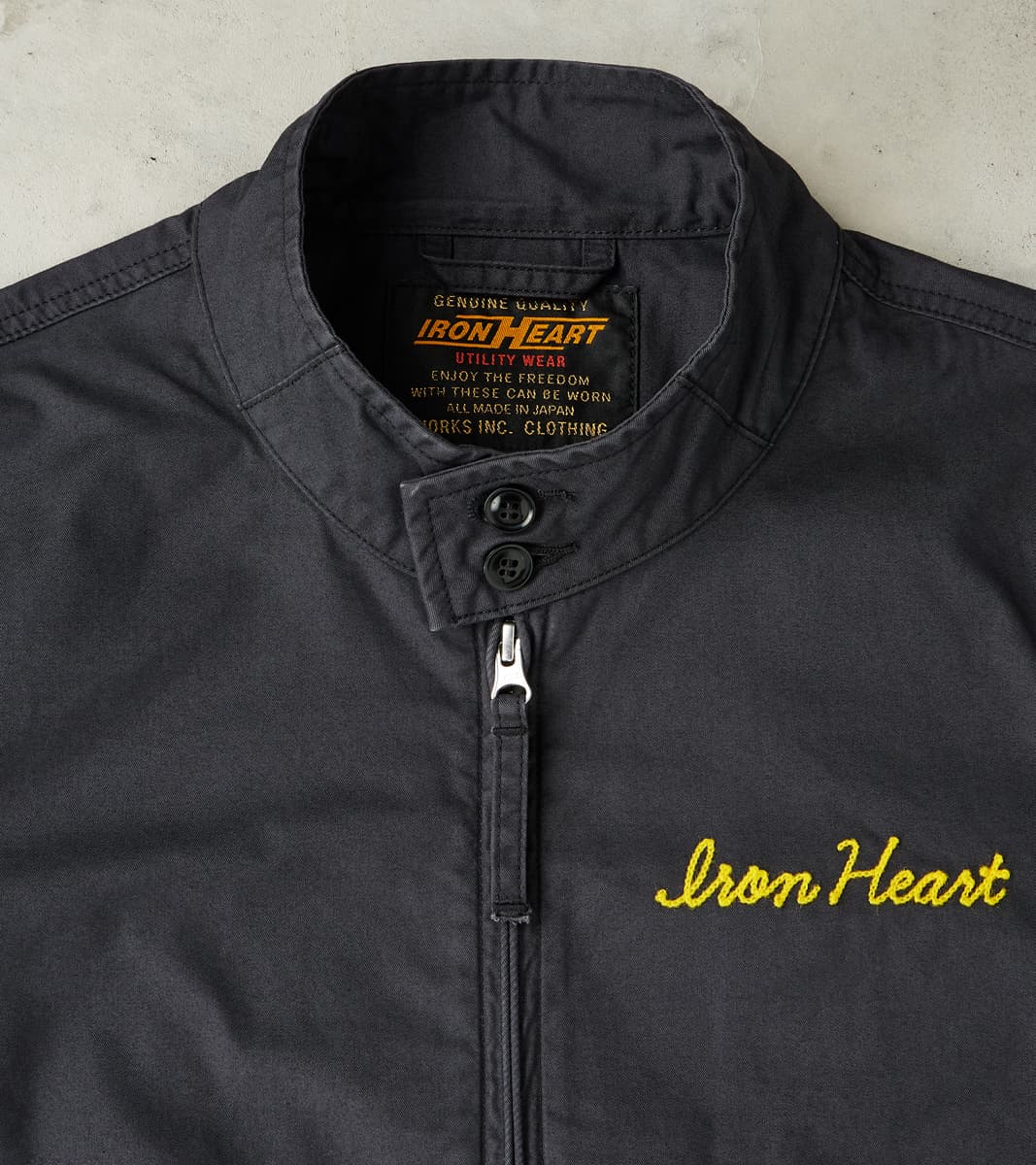 165J-BLK - Drizzler Jacket -  6.2oz Black Serge Twill