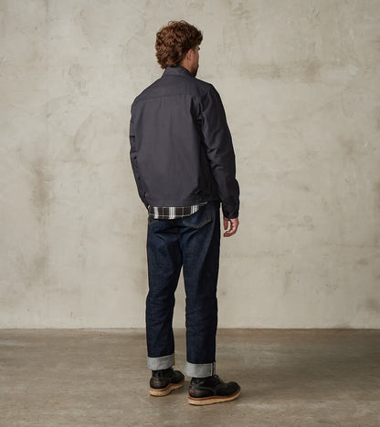 165J-BLK - Drizzler Jacket -  6.2oz Black Serge Twill