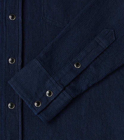 413-IND - Western - 5oz Selvedge Indigo Dobby Cloth