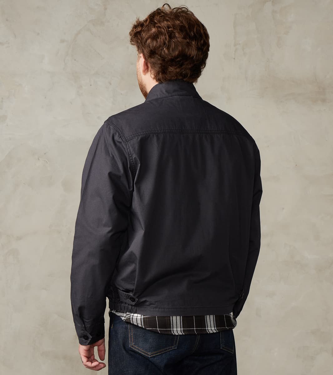 165J-BLK - Drizzler Jacket -  6.2oz Black Serge Twill