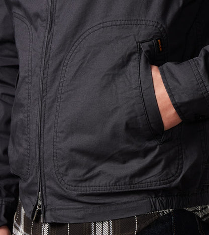 165J-BLK - Drizzler Jacket -  6.2oz Black Serge Twill