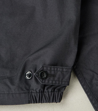 165J-BLK - Drizzler Jacket -  6.2oz Black Serge Twill